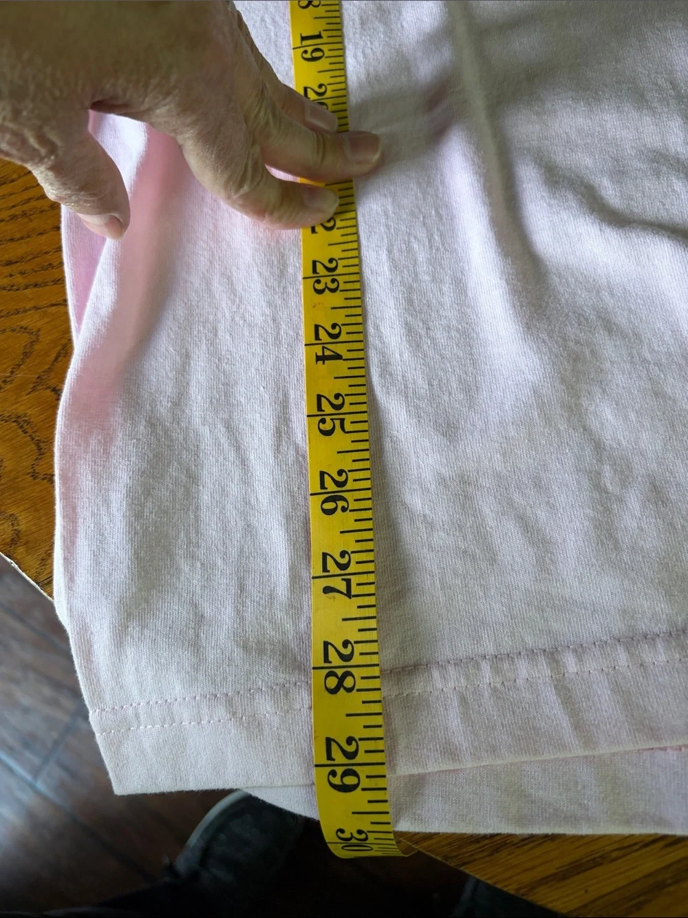 Nascar Light Pink Short Sleeve Tee with Black Graphic Arrow - Picture 9 of 9